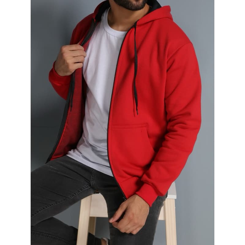 Blusa De Frio Casaco Moletom Com Ziper