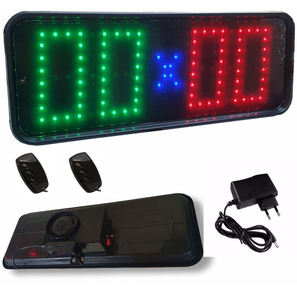 Placar Futebol Volei digitos 12cm Controle Remoto Sirene