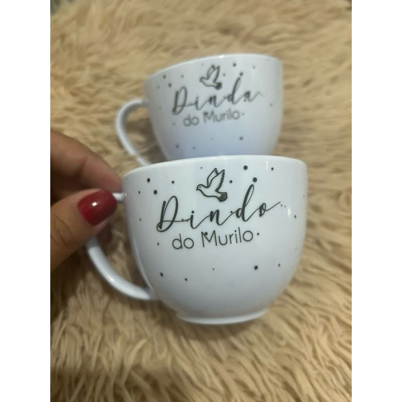 Xícara Acrílica Personalizada | Lembrancinha | Sob Encomenda | Batizmo - [Lunna Personalizados]