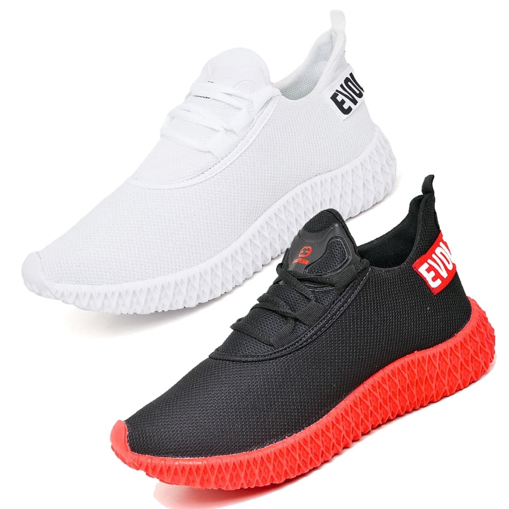 Kit 2 Tênis Activitta Masculino Palmilha Confortável Colmeia Malha Respirável Promoção