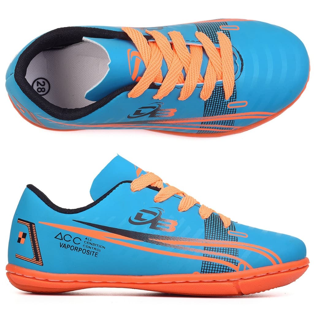 Chuteira Futsal Quadra Dino Baby Escolar ACC 26ao33