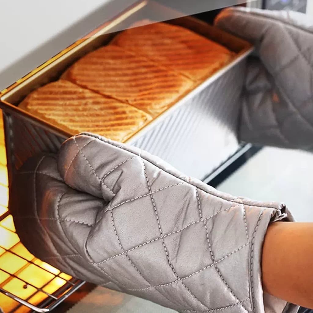 Kit 2 Luvas Culinária Metalizada Térmica Forno Quente Fogão Cozinha