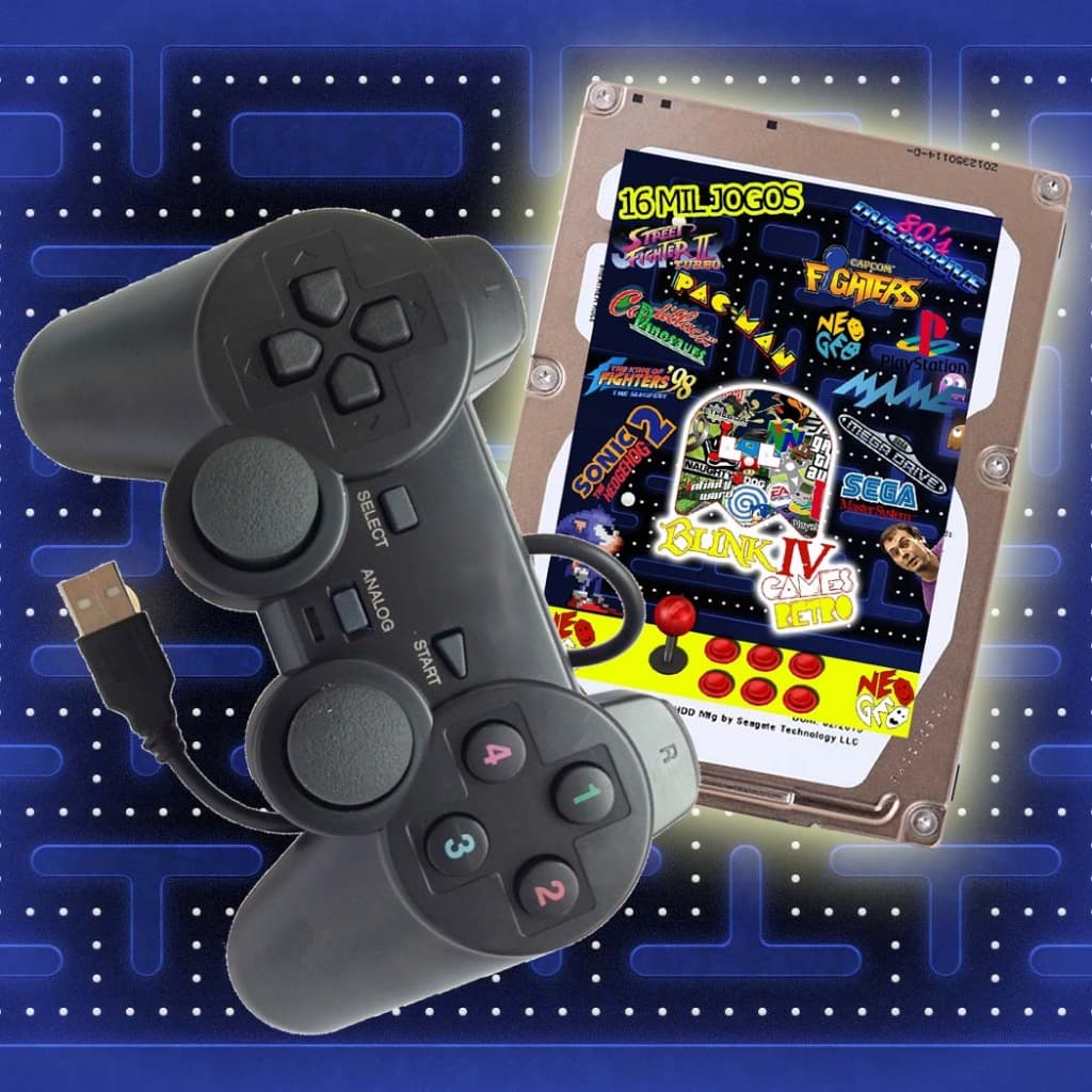 HD Multijogos + controle ps2
