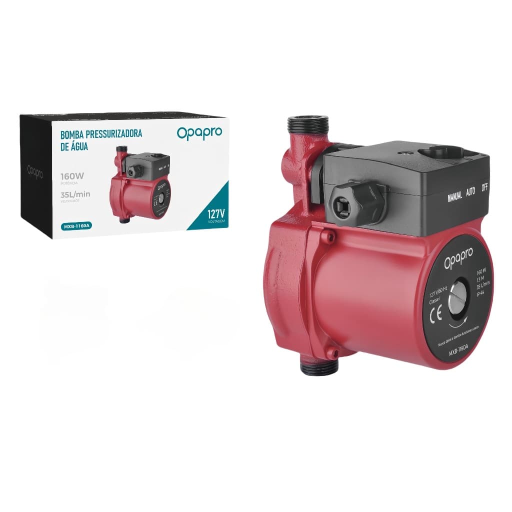 Pressurizador De Água 160w 35l/min Para Torneiras E Chuveiro