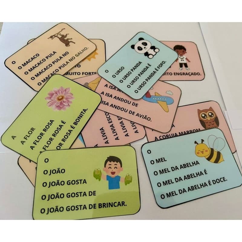 32 Fichas de Fluência Leitora para Alfabetização