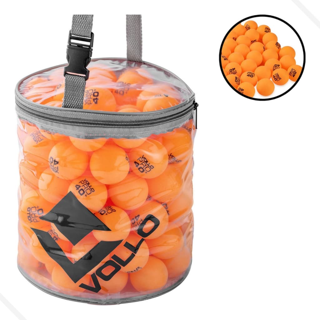 Bola de Tenis De Mesa Bolinhas Ping Pong Pro 40+ Laranja PVC 40mm Vollo Ótima Qualidade