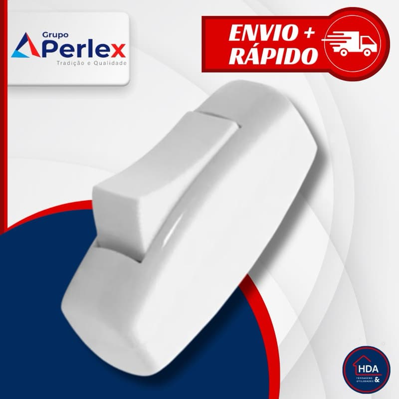 Interruptor Para Abajur Meio Cordão Pera Simples Branco - Perlex