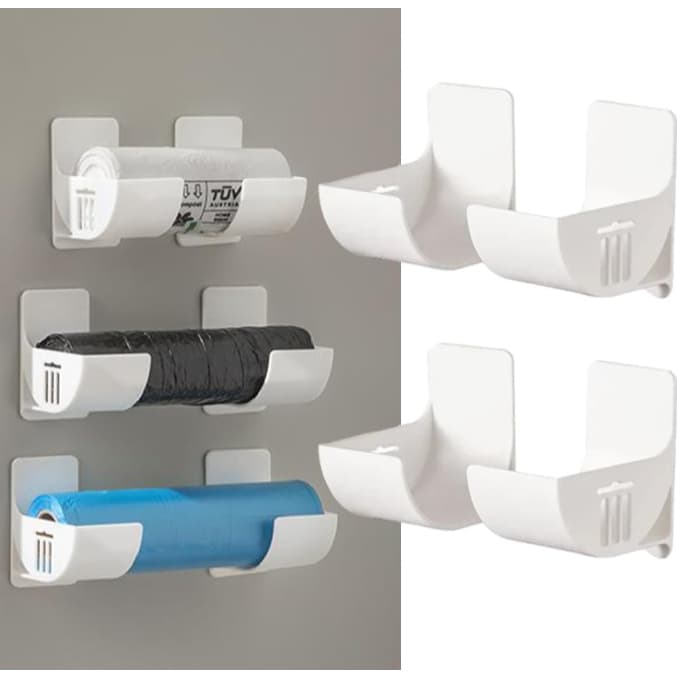 Kit 3 Suporte para sacos de lixo ou utensílios de cozinha