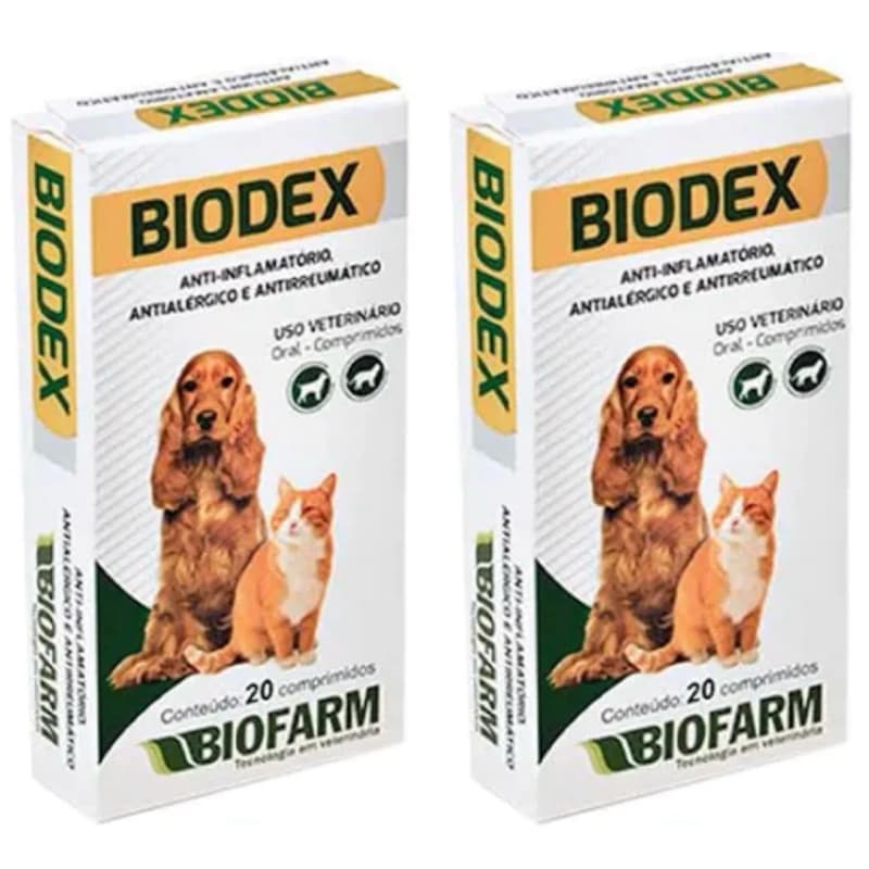 Kit C/ 2 Unidades Biodex Anti-inflamatório 20 Comprimidos