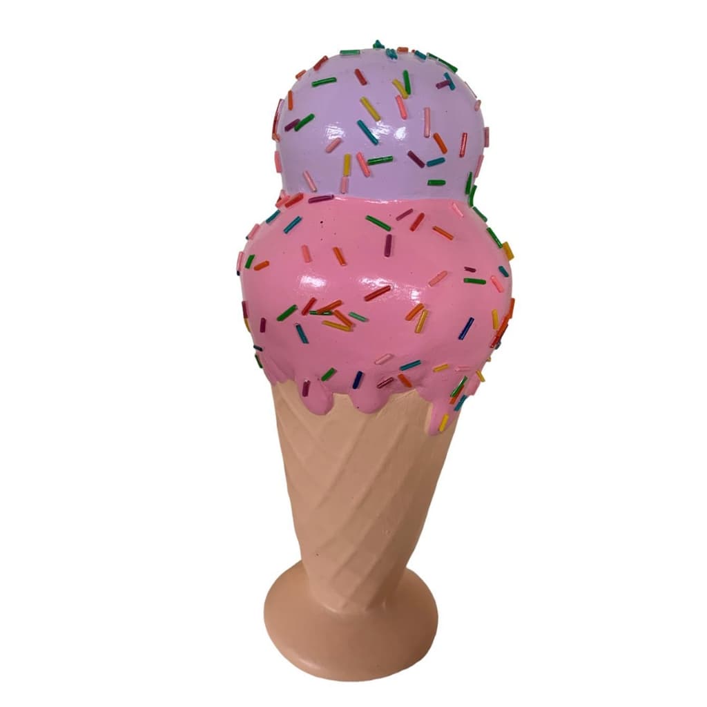 Sorvete Cofre em Cerâmica  Decoração Feito à Mão Porta Moedas Cores Diversas Colorido