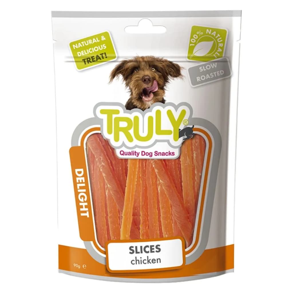 Truly Petisco Para Cães Cachorro Delight Slices Fatias de Frango