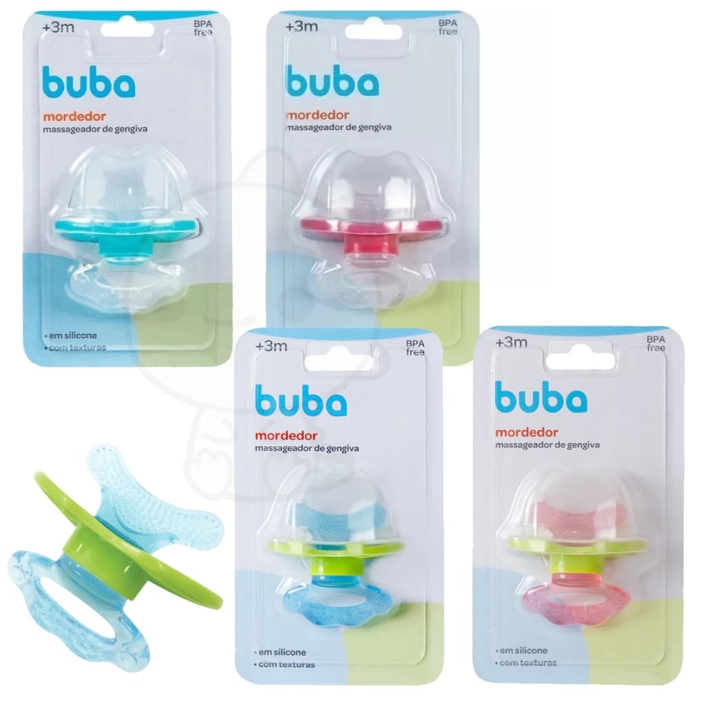 Mordedor buba Para Bebe Massageador De Gengiva Chupeta mordedor original Buba