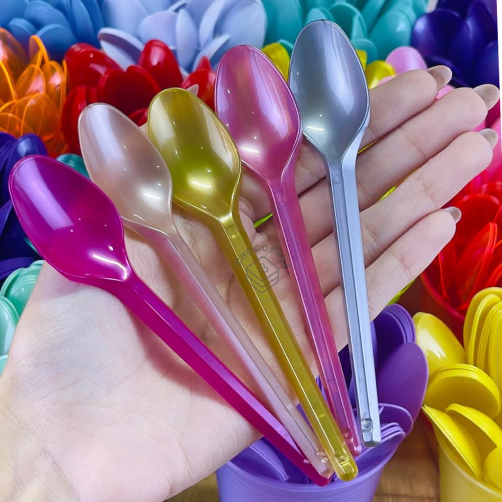 50~200 Colher Perolada Sobremesa Decoração Bolo BELLO COLHERZINHA CORLORIDA  PEROLADAS  CANDY NEON