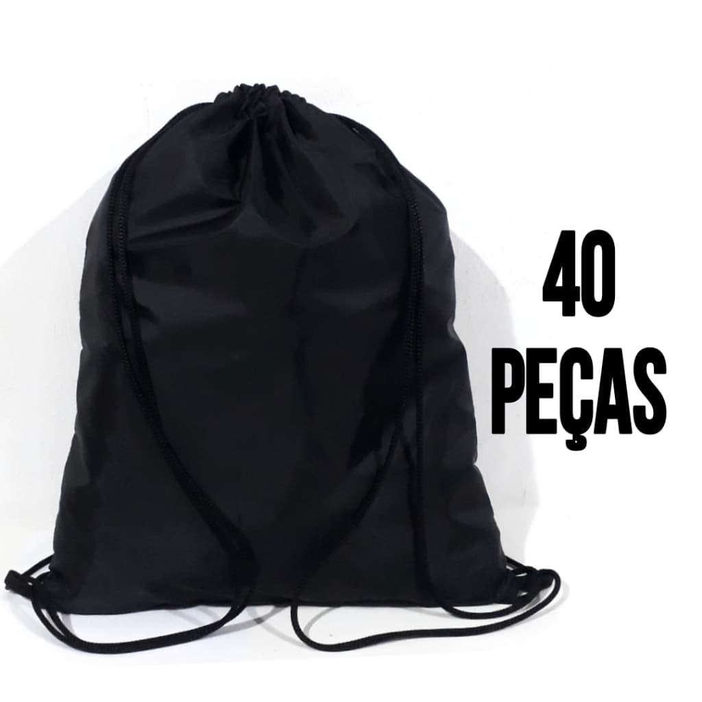 40 Mochilas de Saco Esporte Academia Chuteira Roupas Raquete