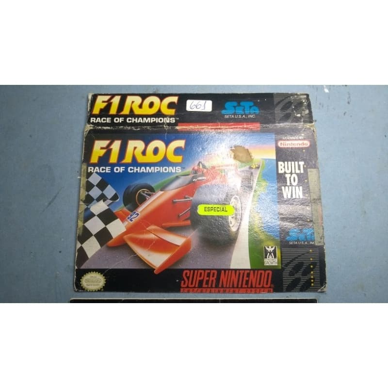 Super Nintendo F1 ROC Manual