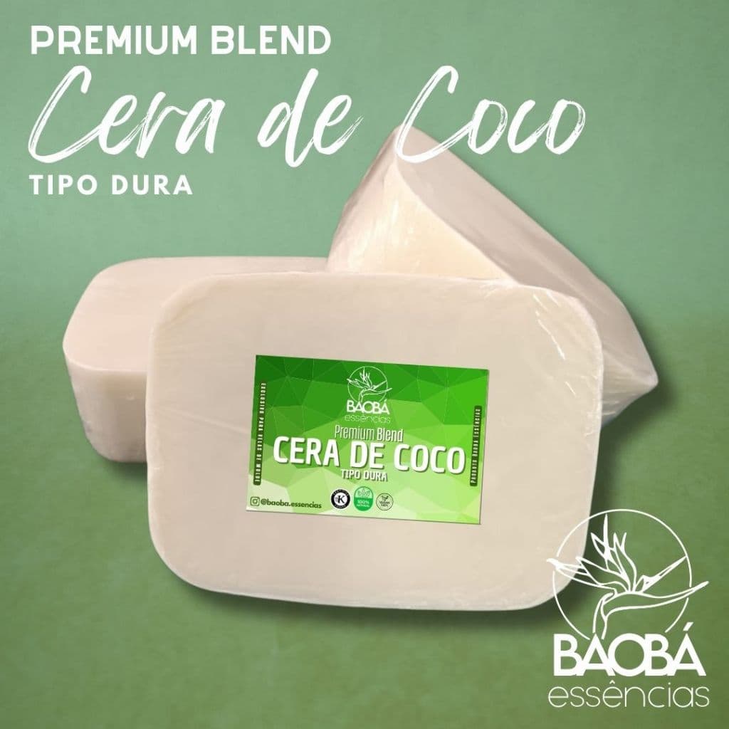 Cera de Coco Tipo Dura 1 kg - Premium Blend - 100% Vegetal