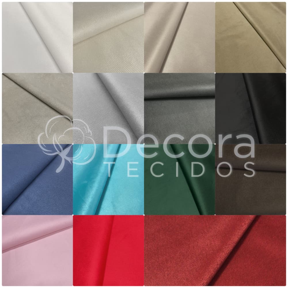 Tecido Suede Veludo Liso 12m x 1,40m largura - Para Sofá Cadeira Capa Almofada