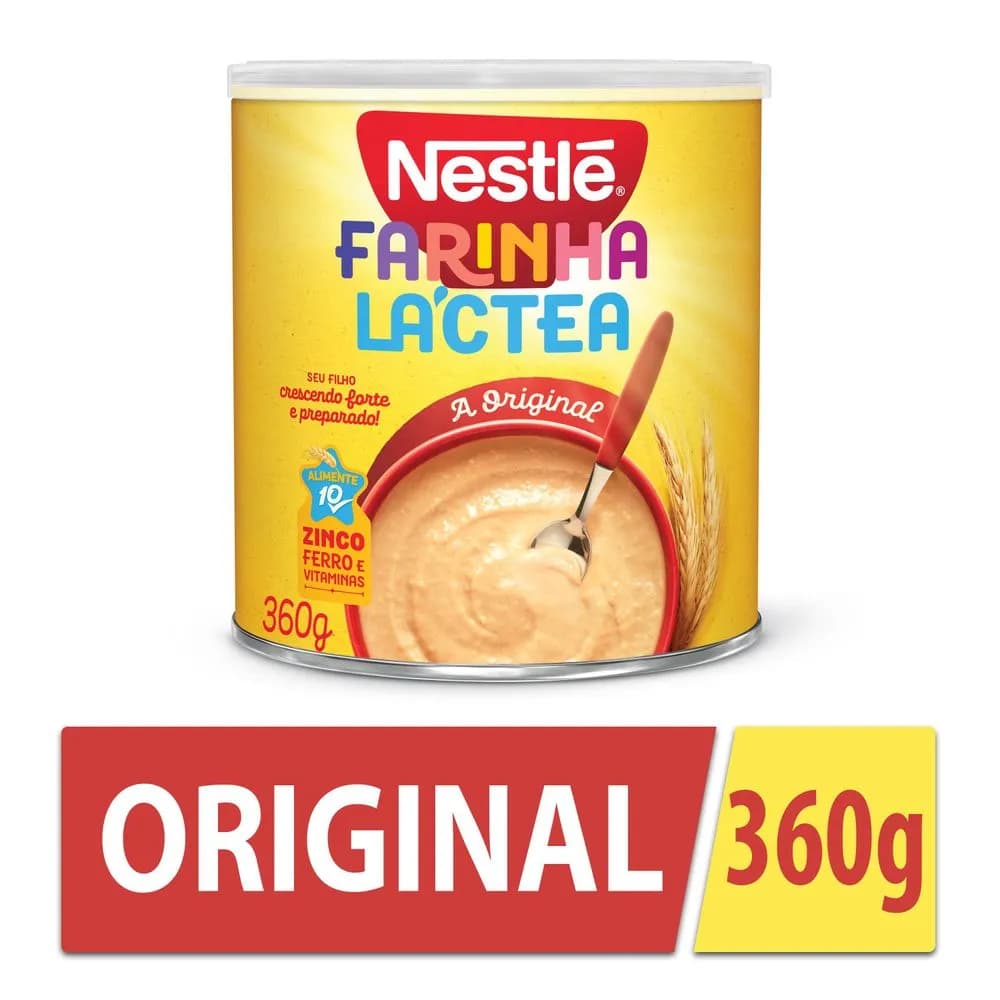 Farinha Láctea Tradicional Nestlé Lata 360g Original