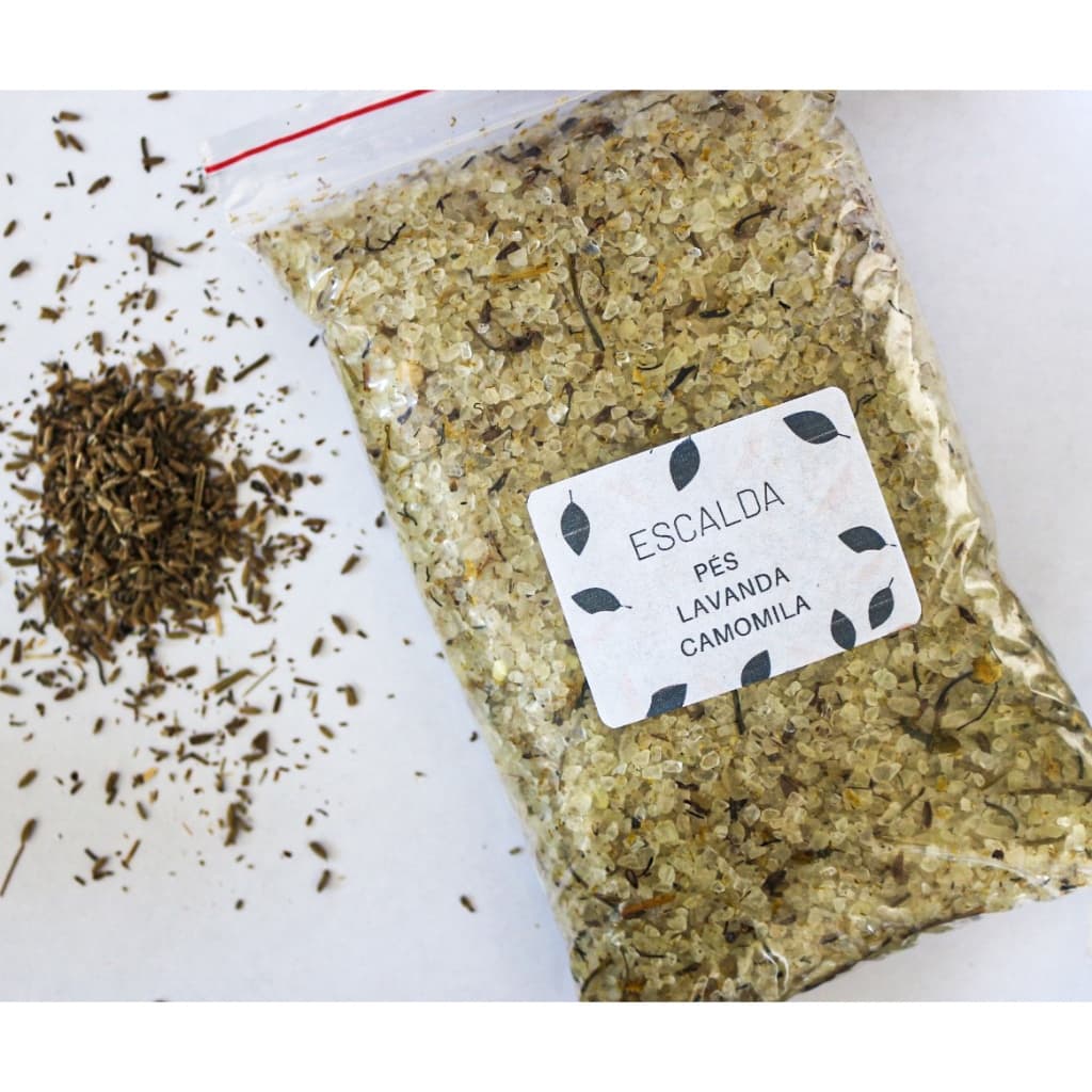 Escalda Pés 1kg Lavanda com Camomila Relaxante