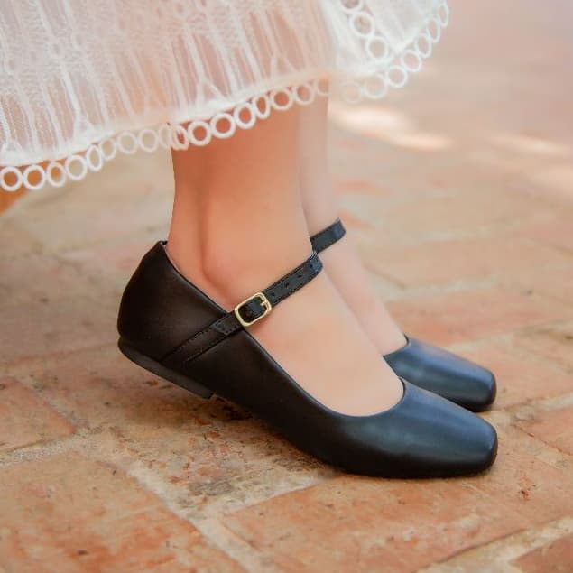 Sapatilha Boneca Feminina Bico Quadrado Sapato Feminino