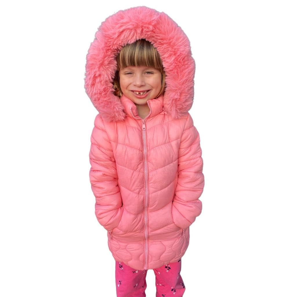 Jaqueta Casaco Parka com forrada pelucia casaco menina infantil juvenil grosso inverno blusa