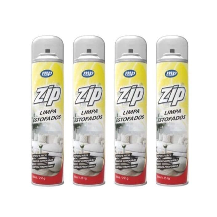 Limpa Estofados,sofá, tapetes e colchões Spray Zip Clean 300ml/251g C/2 ou 3 Unid
