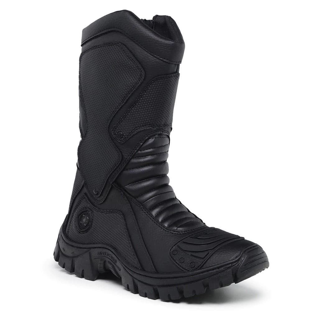 Bota Motociclista Coturno Tática Militar Motoqueiro Bombeiro Civil