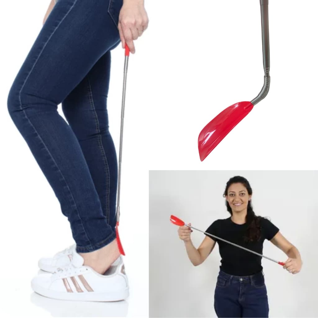 Calçadeira de Ténis e Sapatos Flexível Colocação e Remoção de Calçado