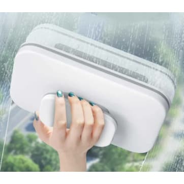 Limpador de Janelas Magnético Duplo Limpa Vidros Escova Lavar Limpeza Doméstica Externa com Segurança.