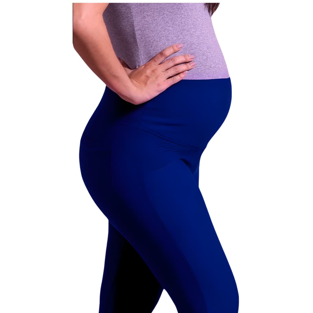 Calça Gestante grávida Moletinho com elastáno cós alto não aperta a barriga