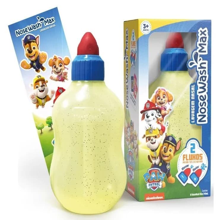 Lavador Nasal alivia Sinusite Rinite Gripe infantil Lúdico Patrulha Canina do Bebê