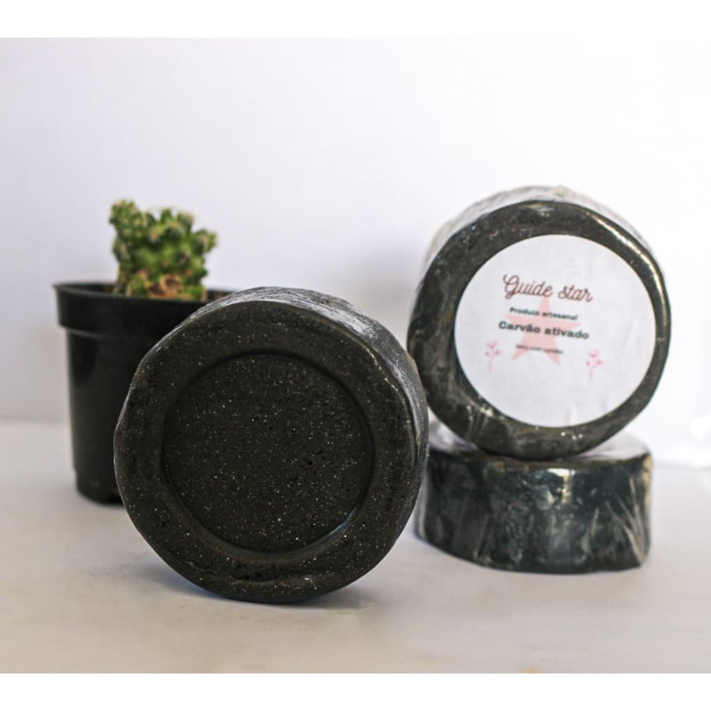 Sabonete Anti-Acne Carvão Ativado, Argila Preta e Mentol 70g, SkinCare Artesanal