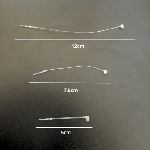 Trava de Anel Lacre Plástico 1000 peças Transparente