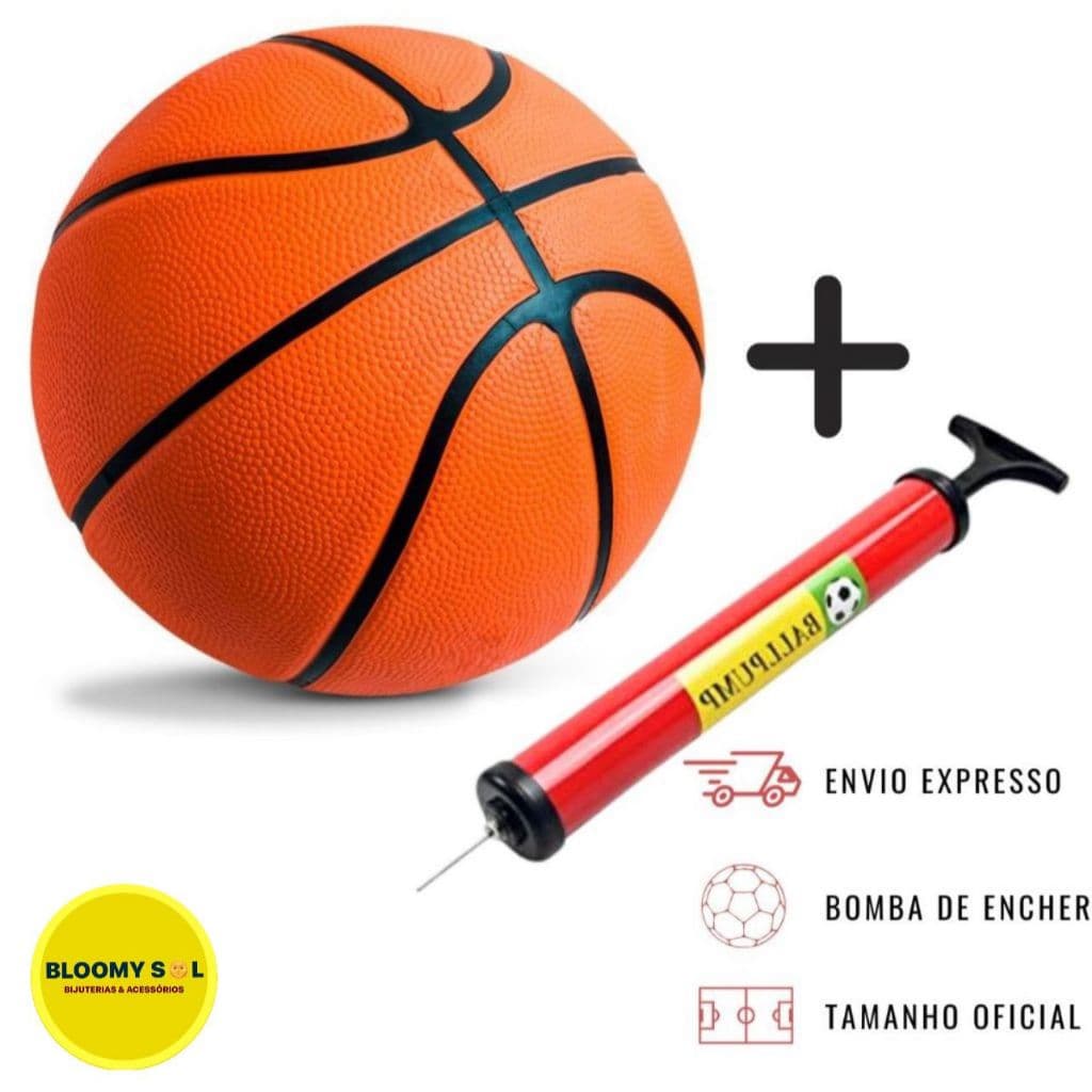 Bola de Basquete Tamanho Oficial / Ou Kit Bola de Basquete + Bomba