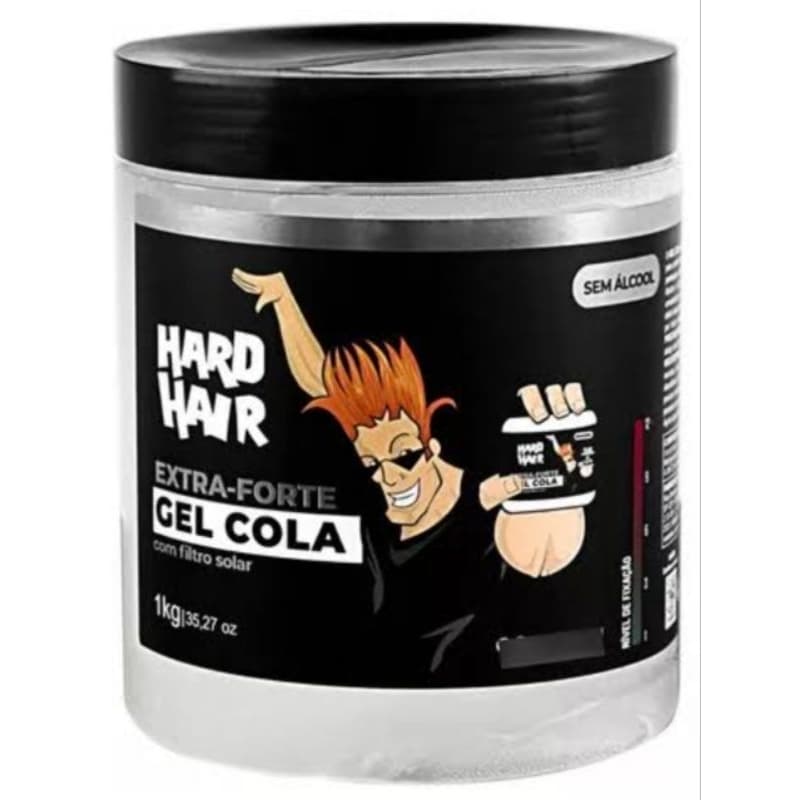 Gel Cola Incolor Hard Hair 1kg - 1 unidade