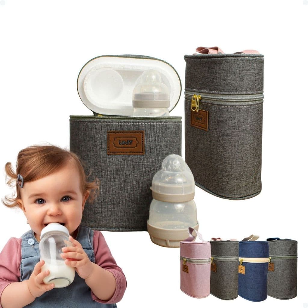 Porta Mamadeira Com Isopor Removível Para Limpeza Bolsa Maternidade Térmico Compatível Com Mam Avent Kuka Térmico