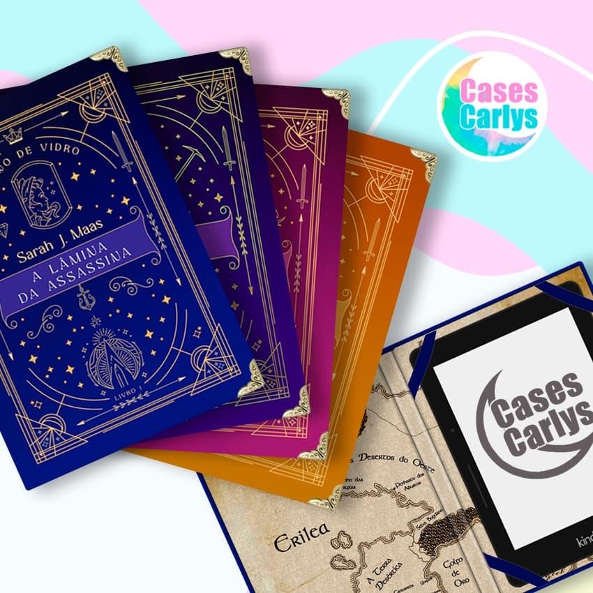 Capa para Kindle - Coleção Trono de Vidro - Estilo o Livro