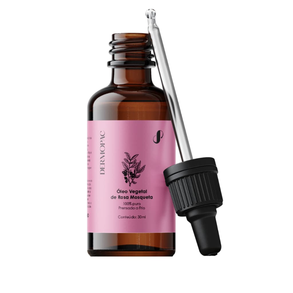 Óleo Vegetal de Rosa Mosqueta 100% Puro Natural Corporal Facial Dermopac