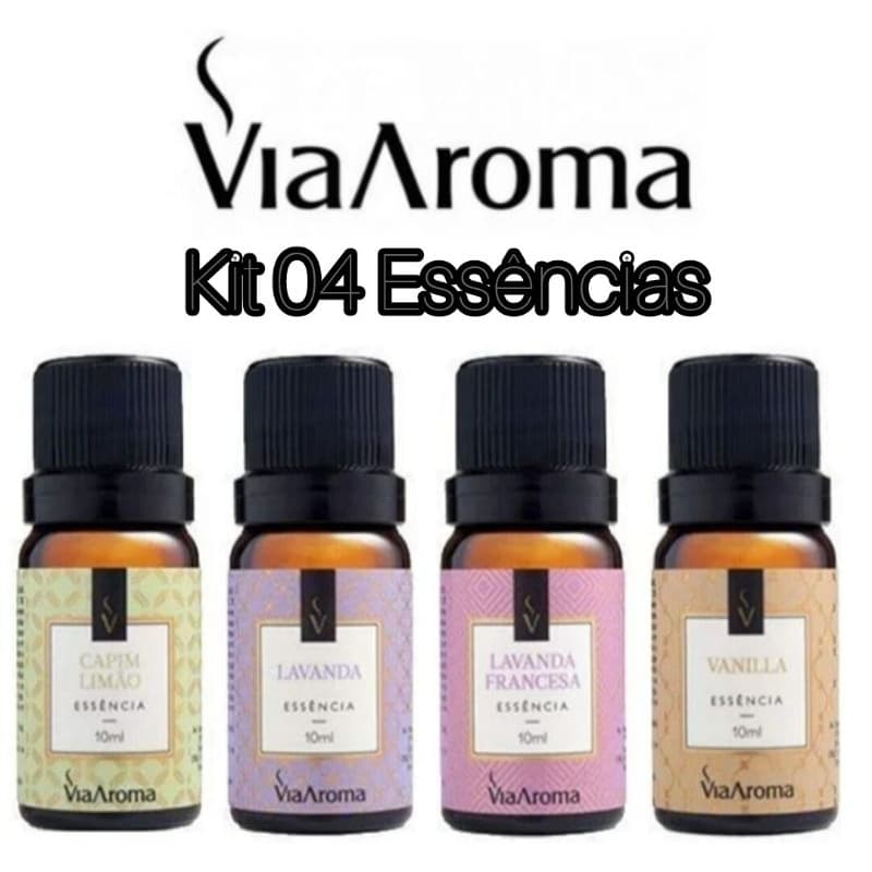 Kit Essência  para Difusor Aromatizador umidificador elétrico Via Aroma Kit a Escolher
