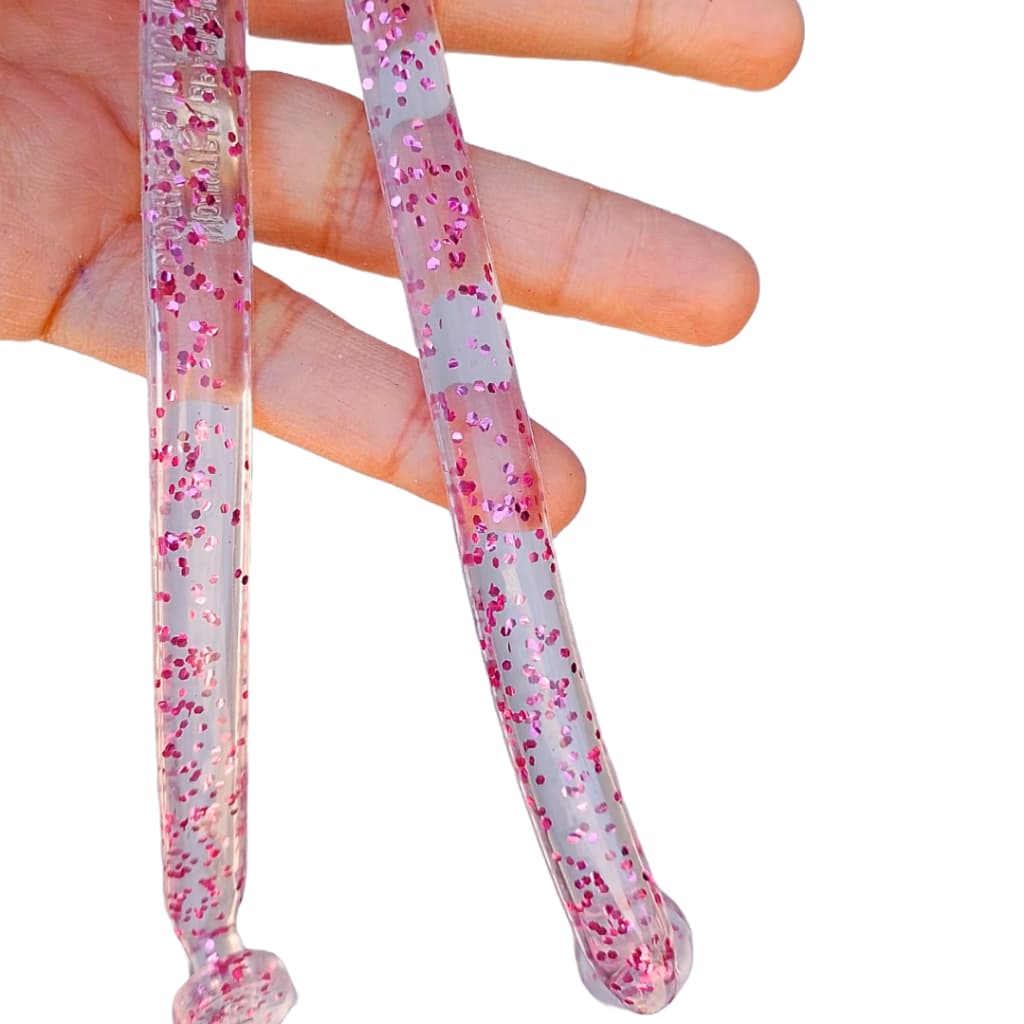 Correia Tira Transparente com Glitter Tira para Chinelo Feminino Silicone Delicado Correia de Chinelo