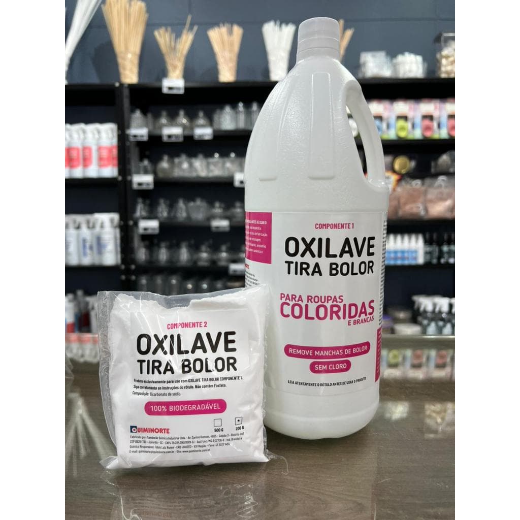 Oxilave Tira Bolor (roupas coloridas e brancas) Frasco 2 litros - QUIMINORTE
