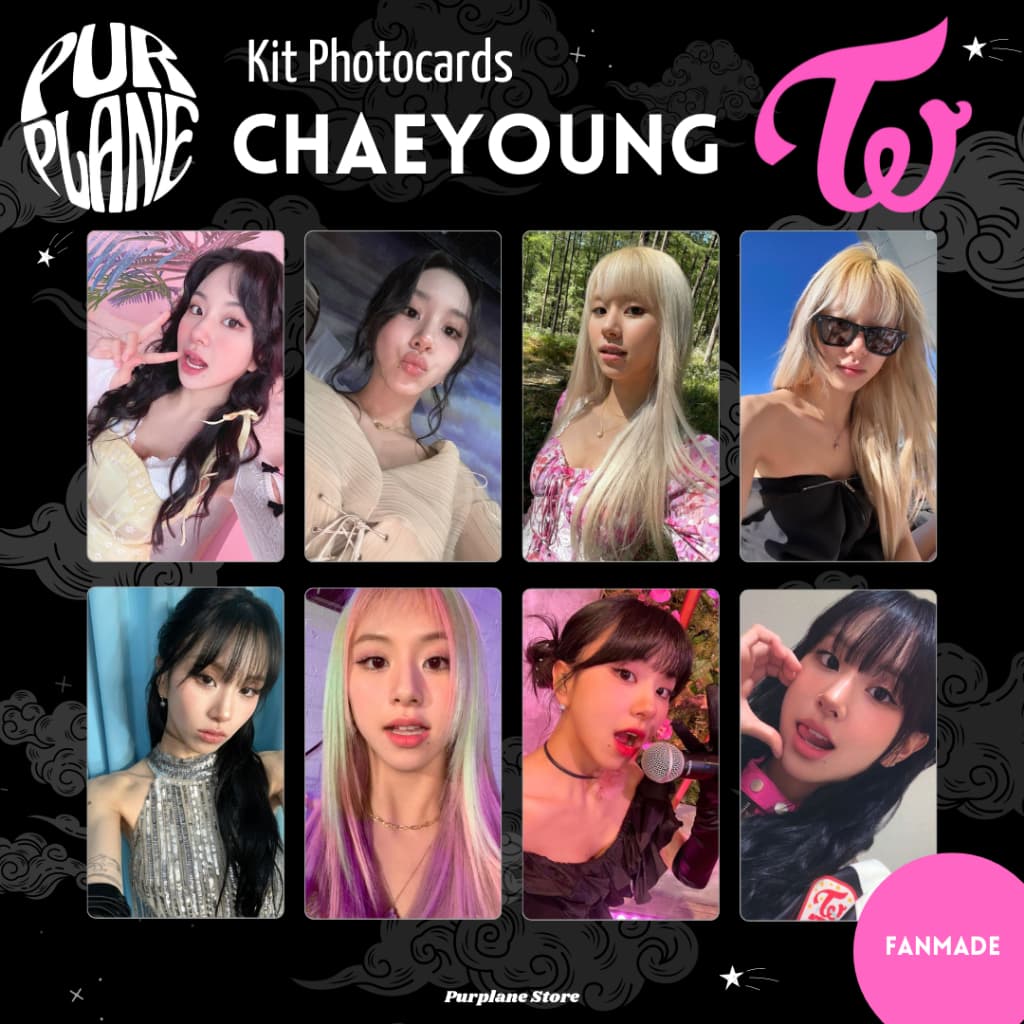 Chaeyoung Selca Photocards Twice Kpop Fanmade