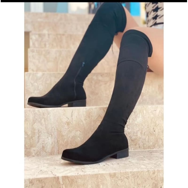 Bota Over the Knee  Camurça Feminino