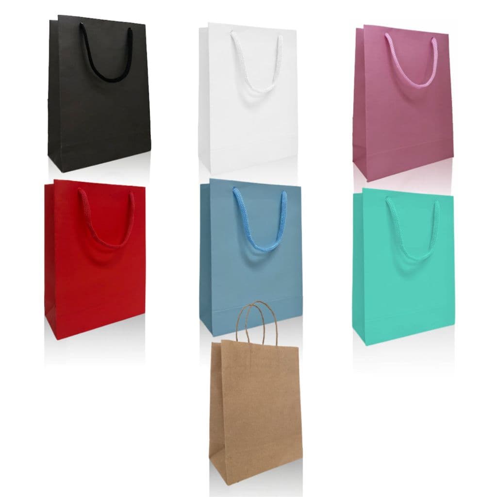 Sacola Papel Bolsa Colorida Extra Pequena - 13x18x06 - Kit 10/50 Un.