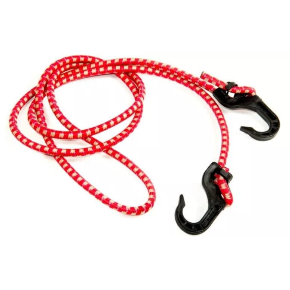 Kit Elástico 1 Metro Bagageiro Extensor Gancho Ponta Plástico