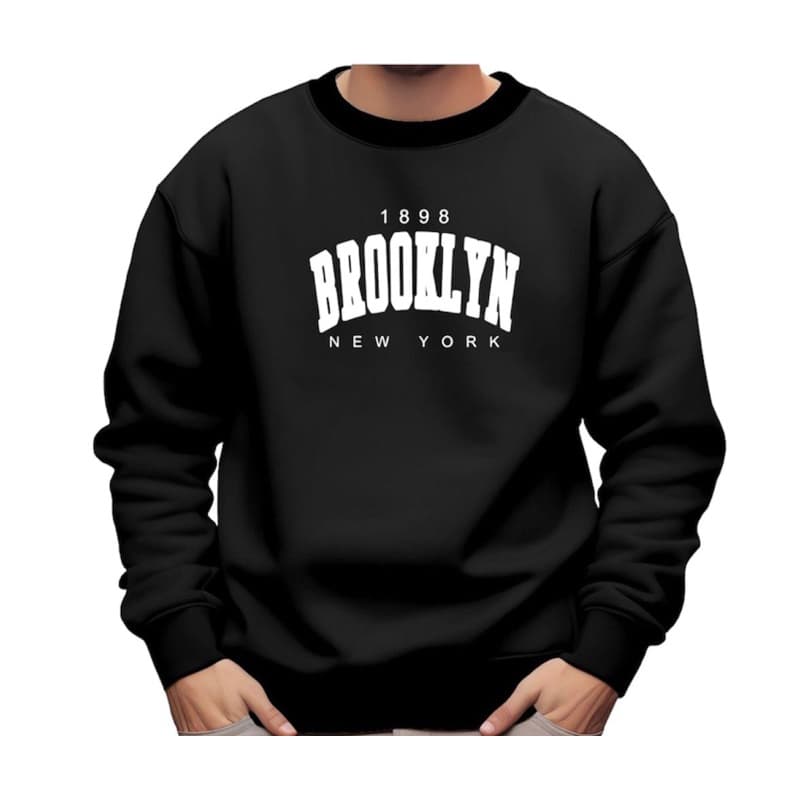 Blusa Moletom Unisex Gola Careca Várias Cores Lançamento Promoçao Queima Estoque