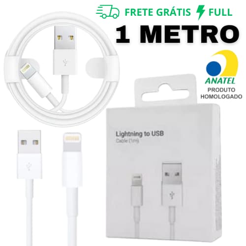CABO LIGHTNING USB DE CARREGAMENTO RÁPIDO DE 1M