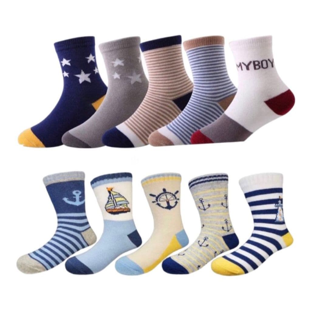 Kit 24 Pares Meias Infantil com algodão MENINO