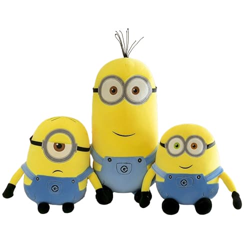 Minions de Pelúcia 25 / 40cm - Meu Malvado Favorito Bob Stuart Kevin Travesseiro Brinquedo Crianças Presente Ursinho