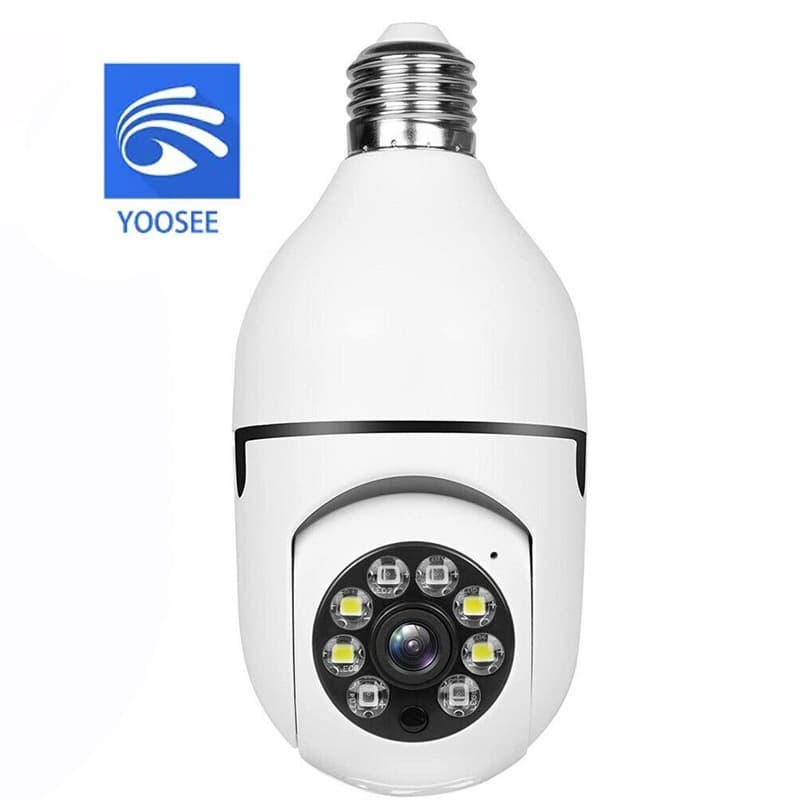 Câmera IP Lâmpada Wifi Giratória Com Visão Noturna Full HD 360 Grau Yousee